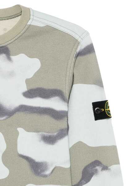 Bluze de trening Stone Island REVERSIBLE SWEATSHIRT Green Baieti (BM 17658099) 3