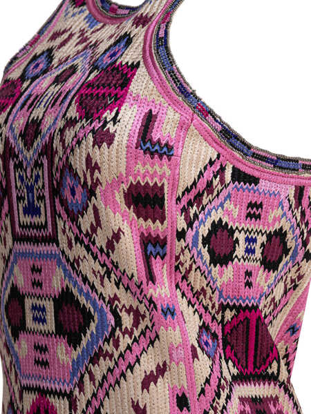 Rochii elegante Isabel Marant Embroidered dress with bangs Pink Femei (BM 17658228) 4