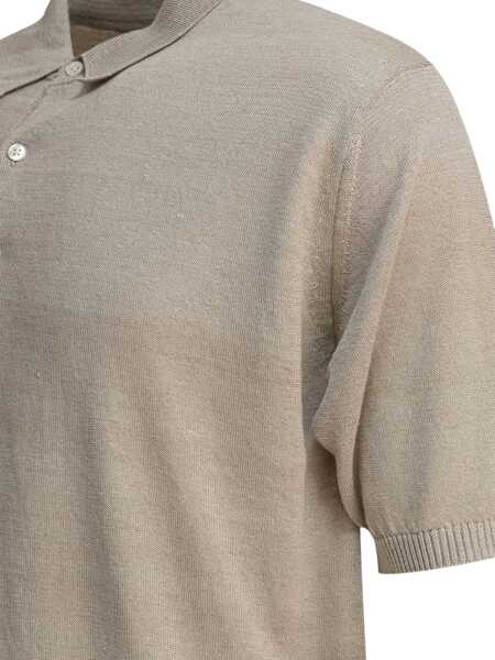 Tricouri Polo Beams Plus Hemp polo shirt Grey Barbati (BM 17658291) 4