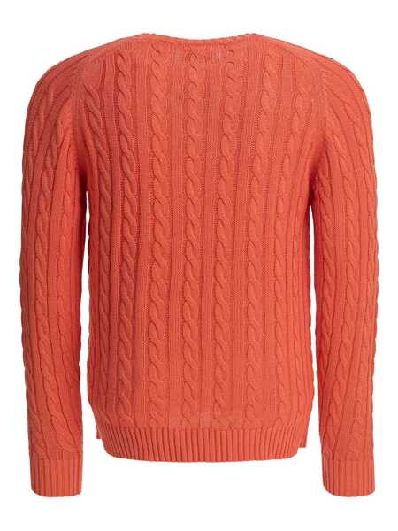 Pulovere Beams Plus Linen and cotton sweater Pink Barbati (BM 17658324) 2