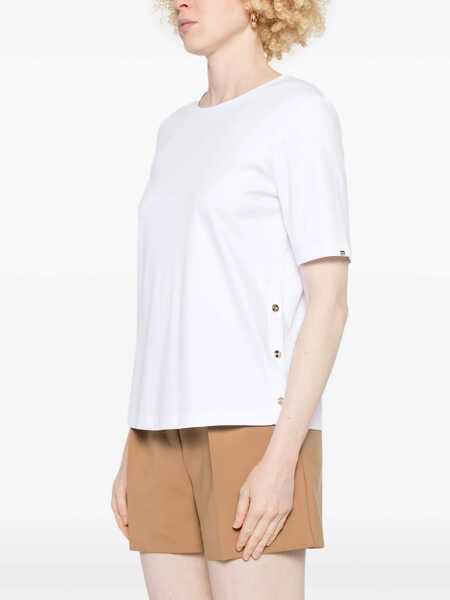 Tricouri Herno Cotton t-shirt with buttons White Femei (BM 17658444) 3