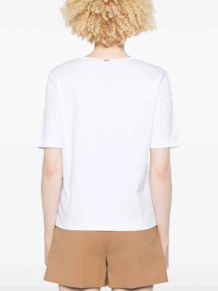 Tricouri Herno Cotton t-shirt with buttons White Femei (BM 17658444) 4