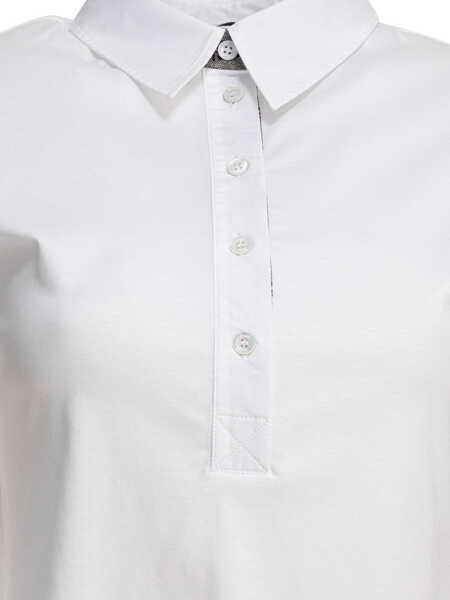 Tricouri Polo Herno Cotton polo shirt White Femei (BM 17658459) 3