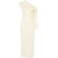 Rochii casual Midi Dress Draped With Rhinestones Femei