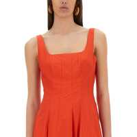 Imbracaminte STAUD Dama - Rochii casual STAUD Midi Dress Wells RED Femei (BM 17658931) - B-mall.ro