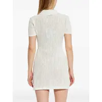 Rochii Self-Portrait Dama - Rochii casual Self-Portrait Mini Crochet Dress With Sequins IVORY Femei (BM 17658940) - B-mall.ro