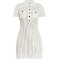 Rochii casual Mini Crochet Dress With Sequins Femei
