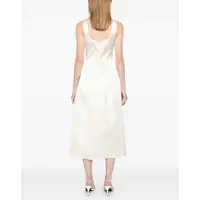 Rochii Self-Portrait Dama - Rochii casual Self-Portrait Midi Dress With Floral Appliqus IVORY Femei (BM 17658979) - B-mall.ro
