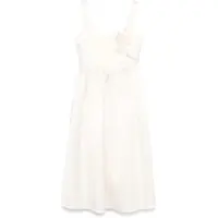Rochii casual Midi Dress With Floral Appliqués Femei