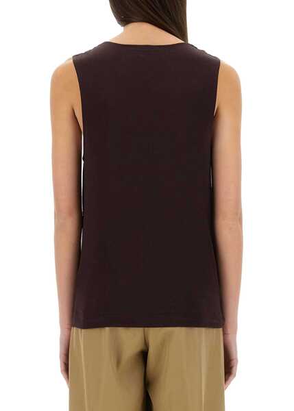 Bluze Dries Van Noten Jersey Top BORDEAUX Femei (BM 17658985) 3
