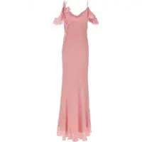 Rochii casual Long Dress With Floral Appliqués Femei