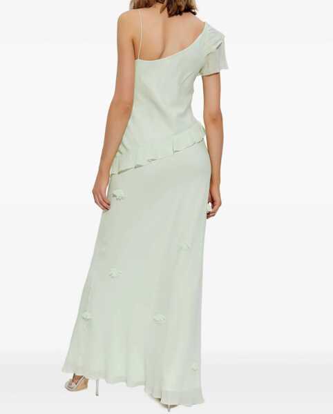 Rochii casual Self-Portrait Long Dress With Floral Appliqus GREEN Femei (BM 17658997) 4