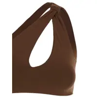 Imbracaminte FEDERICA TOSI Dama - Costume de baie FEDERICA TOSI Brown One-Shoulder Bikini With Tie Detail In Tech Fabric Stretch Woman BROWN Femei (BM 17659239) - B-mall.ro