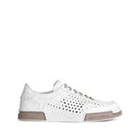 Sneakers 'Portofino'White Sneakers With Mesh Inserts And Embossed Logo On The Side In Leather Man Barbati