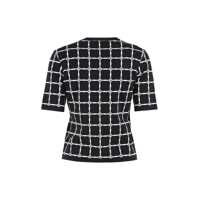 Tricouri Elisabetta Franchi Dama - Tricouri Elisabetta Franchi Elisabetta Franchi Knitted T-Shirt Black Femei (BM 17659875) - B-mall.ro
