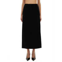 Fuste Michael Kors Textured Crepe Maxi Skirt Femei