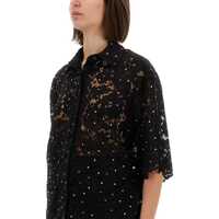 Imbracaminte Michael Kors Dama - Camasi Michael Kors Michael Kors Floral Lace Shirt Black Femei (BM 17659887) - B-mall.ro