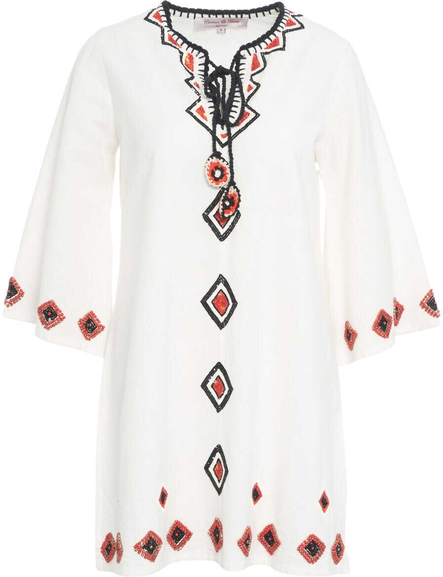 Rochii scurte Connor & Blake Short Tunic dress Gaia White Femei (BM 17660521) 2