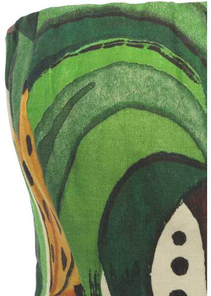 Tricouri Farmrio Off-shoulder top with fringes Green Femei (BM 17660575) 4
