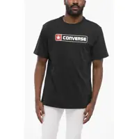 Tricouri Converse Solid Color Crew-Neck T-Shirt With Printed Logo