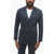 CORNELIANI Cc Collection Double-Breasted Blazer With Peak Lapel Blue