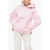COPERNI Fleeced Cotton Hoodie With Cangaroo Pocket Pink