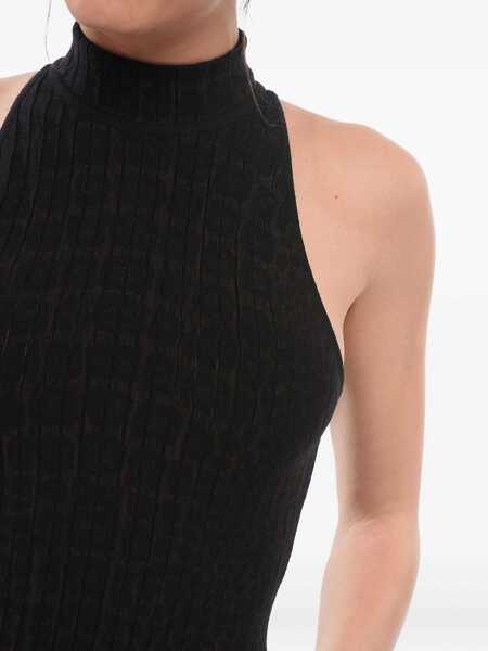 Body-uri Alaa Jacquard Croco Bodysuit Black Femei (BM 17660890) 3