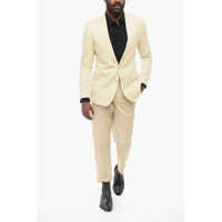 Sacouri Dolce & Gabbana pentru Barbati - Sacouri Dolce & Gabbana Taormina Unlined Linen Blend Blazer With Peak Lapel White Barbati (BM 17660896) - B-mall.ro