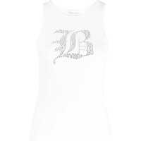 Bluze Ribbed Tank Top With Rhinestoned Logo Femei