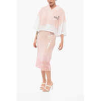 Imbracaminte UNDERCOVER Dama - Bluze UNDERCOVER Cropped Blouse With Sheer Layer Pink Femei (BM 17660935) - B-mall.ro