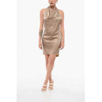 Rochii scurte Silk Halterneck Dress Femei