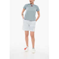 Imbracaminte Armani Dama - Tricouri Armani Emporio Tech T-Shirt With Logo Patch Light Blue Femei (BM 17660959) - B-mall.ro