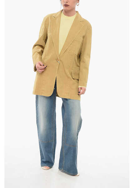 Sacouri elegante Max Mara Sfilata Canvas Jacket Dizzy Yellow Femei (BM 17661064) 4