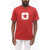 Converse Standard Fit Crew-Neck T-Shirt With Printed Logo Red