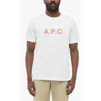 Tricouri Solid Color Crew-Neck T-Shirt With Contrasting Logo Barbati