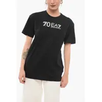 Tricouri Ea7 Crew Neck Cotton T-Shirt With Print Femei