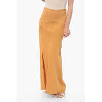 Fuste lungi Flared Skirt With Side Slit Femei