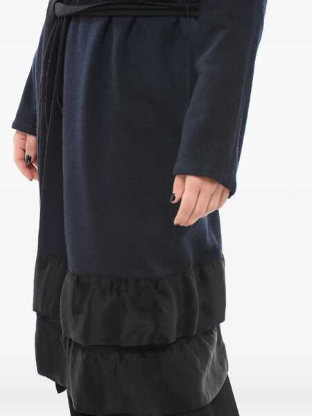 Paltoane Lanvin Hiver 2006 Wool Belted Coat Blue Femei (BM 17661148) 4