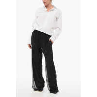 Pantaloni casual Philosophy Dama - Pantaloni casual Philosophy Rhinestoned Palazzo Pants Black Femei (BM 17661244) - B-mall.ro