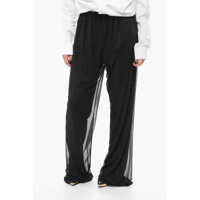 Pantaloni casual Rhinestoned Palazzo Pants Femei