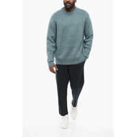 Pulovere Golden Goose pentru Barbati - Pulovere casual Golden Goose Mohair Blend Davis Crew Neck Pullover Light Blue Barbati (BM 17661259) - B-mall.ro