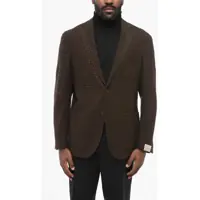 Sacouri Houndstooth Unlined Single Breasted Blazer Barbati