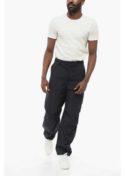 Pantaloni casual Fendi Nylon Cargo Pants With Hidden Closure Blue Barbati (BM 17661277) 4