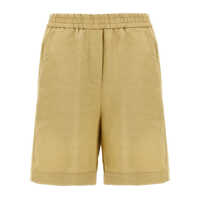 Pantaloni casual Nude Linen Bermuda Shorts Femei