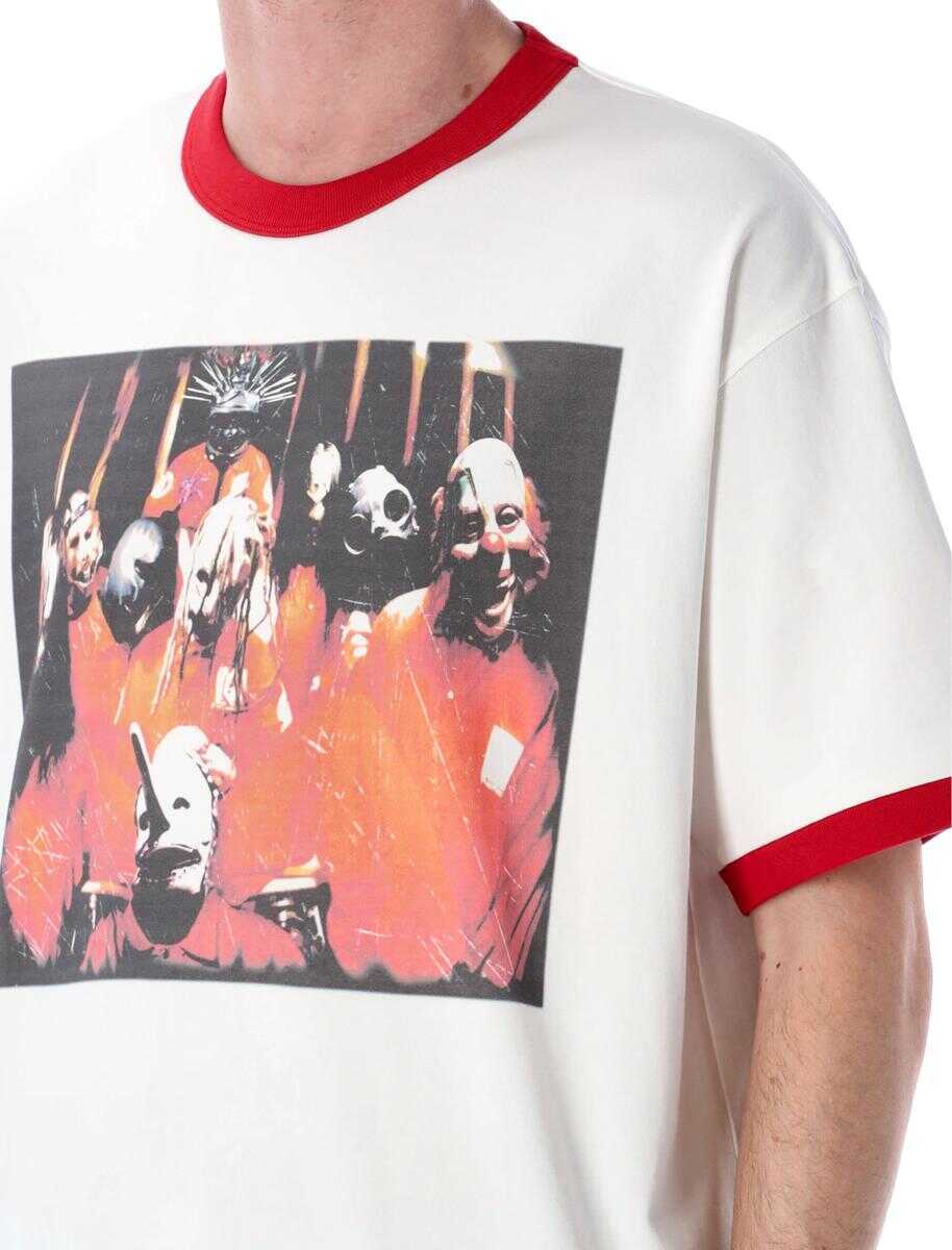 Tricouri PLEASURES Pleasures Self Titled Ringer T-Shirt WHITE Barbati (BM 17662710) 3