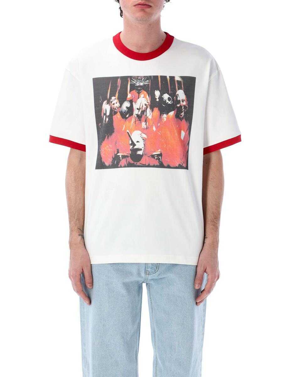 Tricouri PLEASURES Pleasures Self Titled Ringer T-Shirt WHITE Barbati (BM 17662710) 1