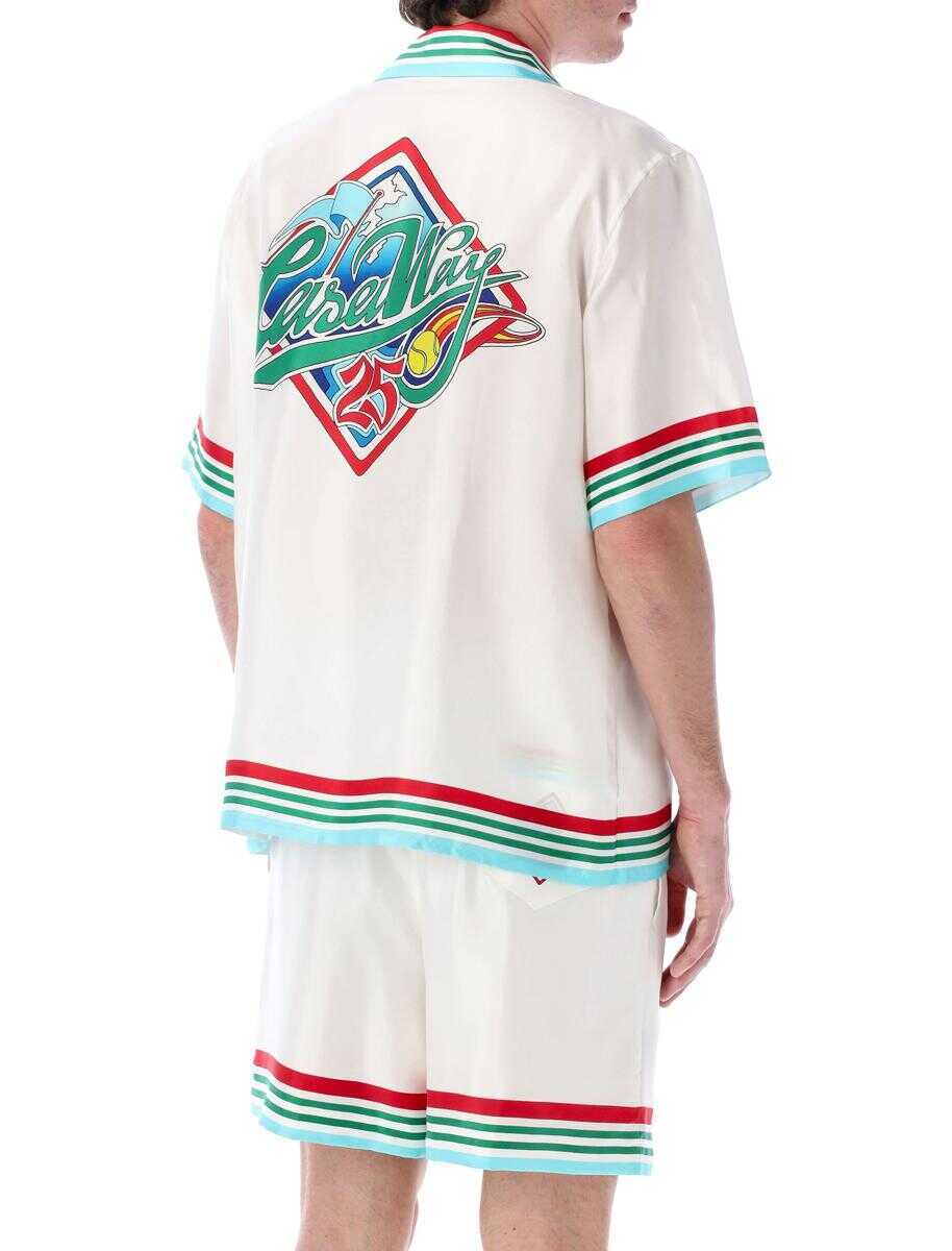 Camasi Casablanca Casablanca Casa Way World Series Silk Shirt WHITE Barbati (BM 17662776) 2