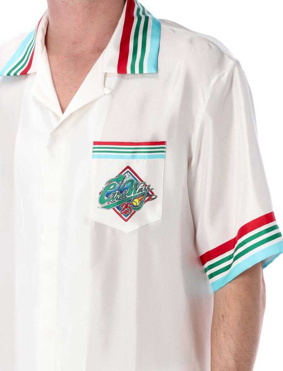 Camasi Casablanca Casablanca Casa Way World Series Silk Shirt WHITE Barbati (BM 17662776) 3
