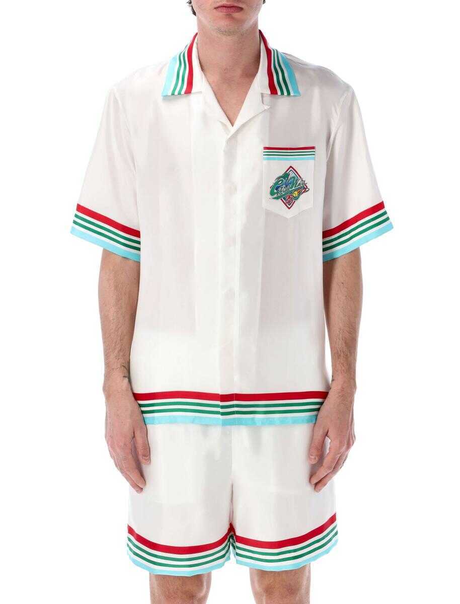 Camasi Casablanca Casablanca Casa Way World Series Silk Shirt WHITE Barbati (BM 17662776) 1