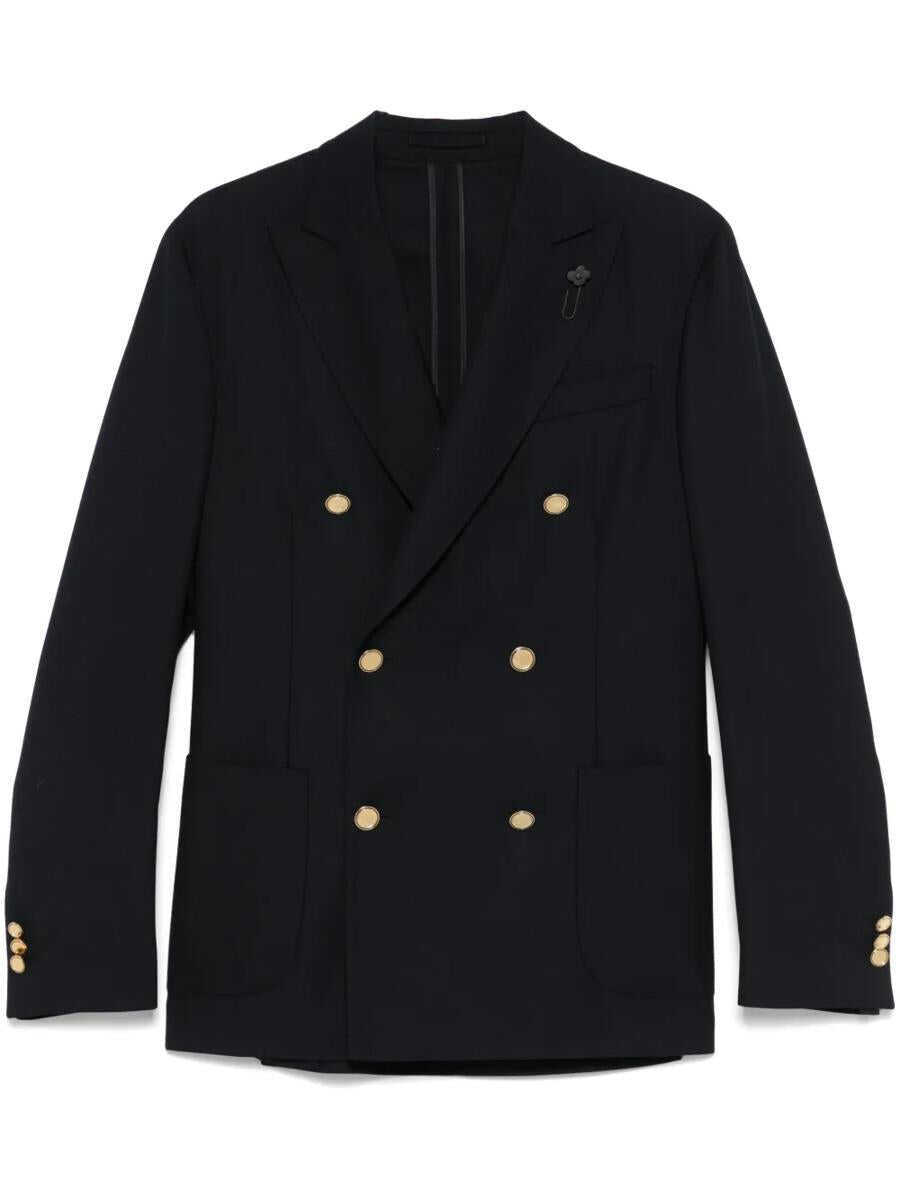 Sacouri Lardini Lardini Blazer With Pin BLUE Barbati (BM 17664072) 1